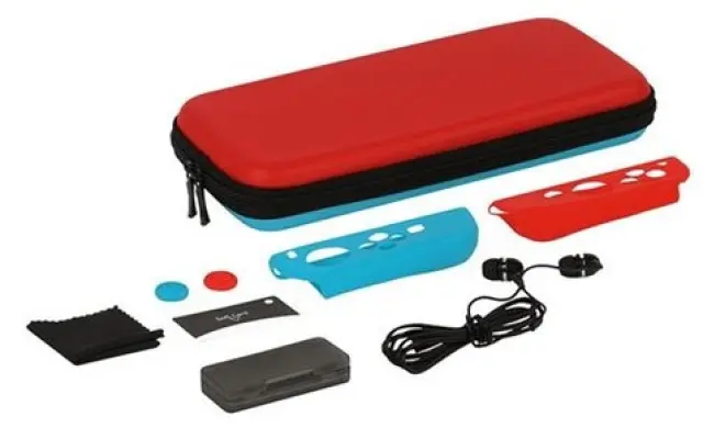 Konix Mythics Starter Kit incl. Case, Net, Card Case, Screen Protector, Earphones, Grips, Cloth (Switch) omslag