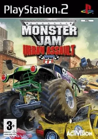 PS2 Monster Jam: Urban Assault omslag