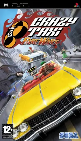 PSP Crazy Taxi: Fare Wars omslag