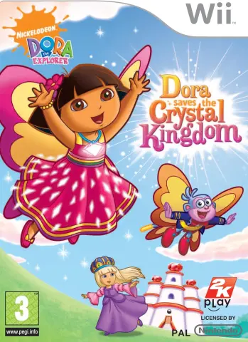 Wii Dora the Explorer: Dora Saves the Crystal Kingdom omslag